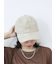 スエードロゴ刺繍キャップ