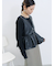 フェイクレザーペプラムベスト