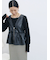 フェイクレザーペプラムベスト