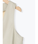 フェイクレザーペプラムベスト