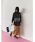 ニットストレートスカート