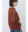透かし柄ニットポロ