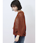 透かし柄ニットポロ
