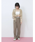 配色Vネックカーディガン