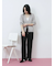 配色Vネックカーディガン