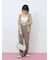 配色Vネックカーディガン