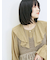ラッフルカラーブラウス