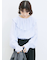 ラッフルカラーブラウス