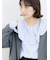 ラッフルカラーブラウス