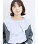 ラッフルカラーブラウス