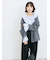 ラッフルカラーブラウス