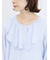 ラッフルカラーブラウス