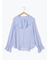 ラッフルカラーブラウス