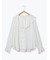 ラッフルカラーブラウス