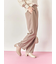 【イージーケア】サイドタブストレートパンツ