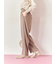 【イージーケア】サイドタブストレートパンツ