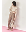 【イージーケア】サイドタブストレートパンツ