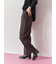 【イージーケア】サイドタブストレートパンツ