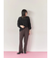 【イージーケア】サイドタブストレートパンツ