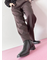 【イージーケア】サイドタブストレートパンツ