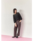 【イージーケア】サイドタブストレートパンツ