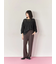 【イージーケア】サイドタブストレートパンツ