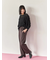 【イージーケア】サイドタブストレートパンツ