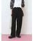 【イージーケア】サイドタブストレートパンツ