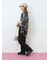 【イージーケア】サイドタブストレートパンツ