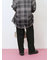 【イージーケア】サイドタブストレートパンツ