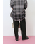 【イージーケア】サイドタブストレートパンツ