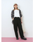 【イージーケア】サイドタブストレートパンツ