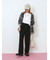【イージーケア】サイドタブストレートパンツ