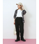 【イージーケア】サイドタブストレートパンツ