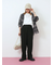 【イージーケア】サイドタブストレートパンツ
