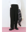 【イージーケア】サイドタブストレートパンツ