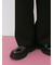【イージーケア】サイドタブストレートパンツ