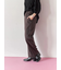 【イージーケア】サイドタブストレートパンツ