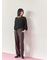 【イージーケア】サイドタブストレートパンツ