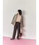 【イージーケア】サイドタブストレートパンツ