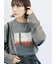 袖シフォンレイヤードプルオーバー
