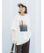 袖シフォンレイヤードプルオーバー