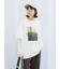 袖シフォンレイヤードプルオーバー