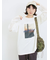 袖シフォンレイヤードプルオーバー