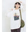 袖シフォンレイヤードプルオーバー