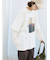 袖シフォンレイヤードプルオーバー
