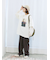 袖シフォンレイヤードプルオーバー
