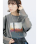 袖シフォンレイヤードプルオーバー