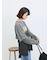 袖シフォンレイヤードプルオーバー