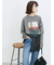 袖シフォンレイヤードプルオーバー